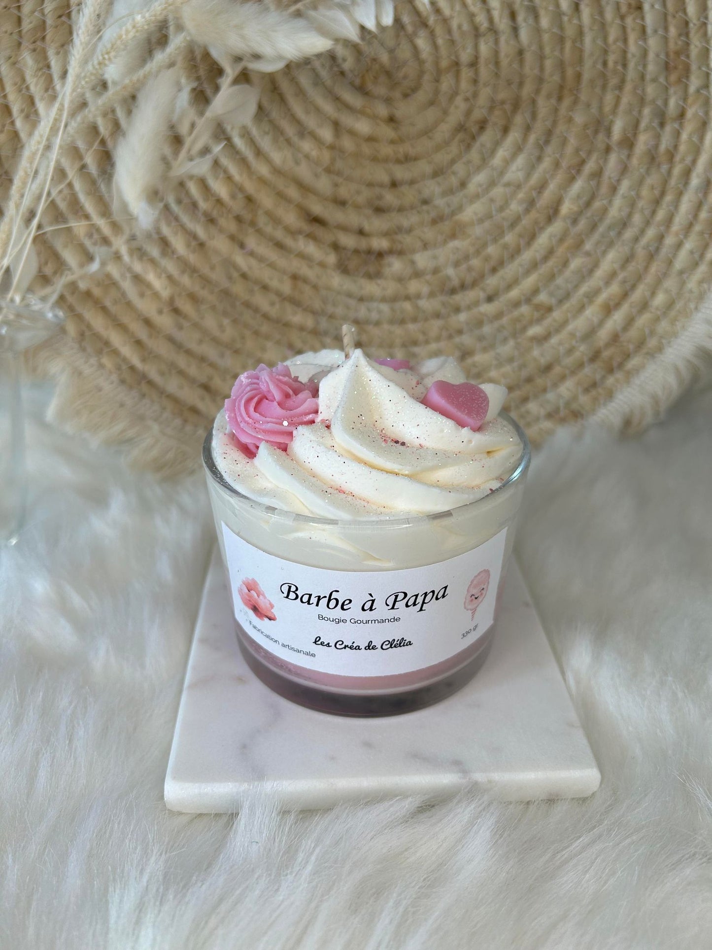 Dessous de bougies "Marbre"