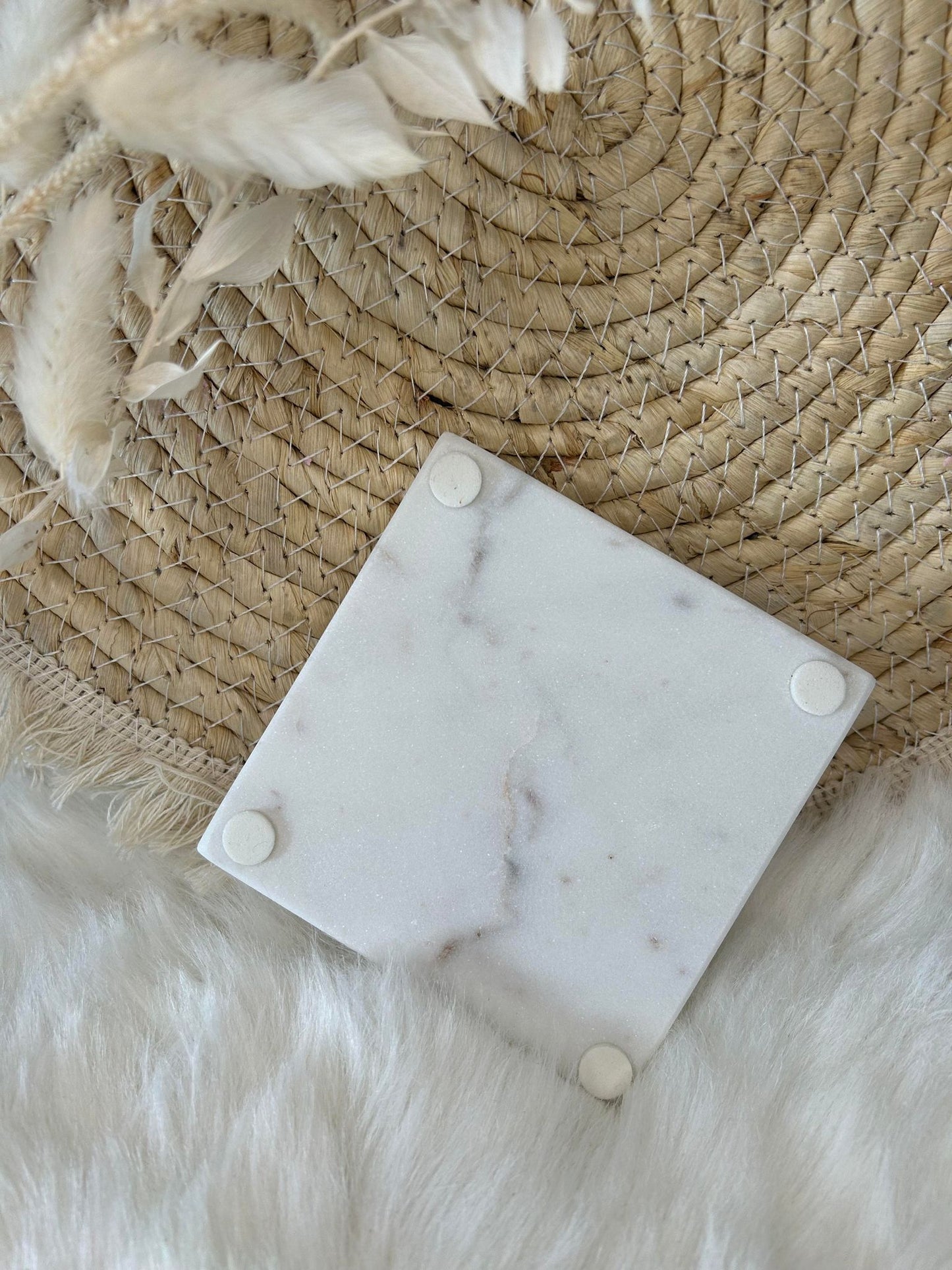 Dessous de bougies "Marbre"