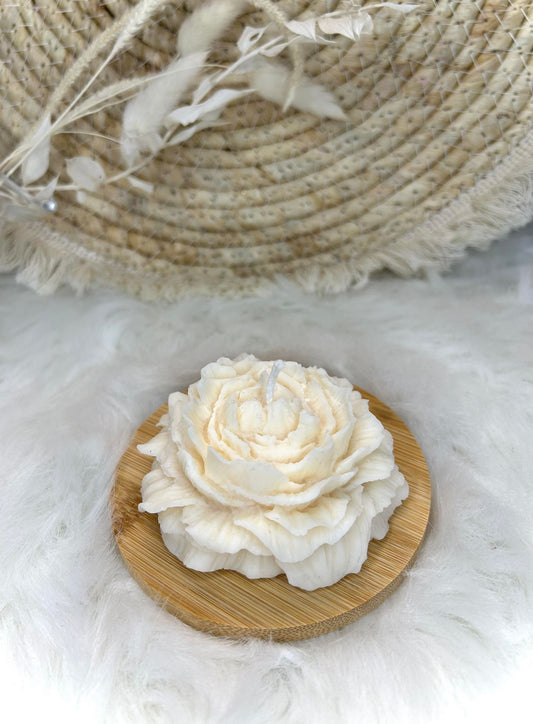 Bougie décorative "Camélia"