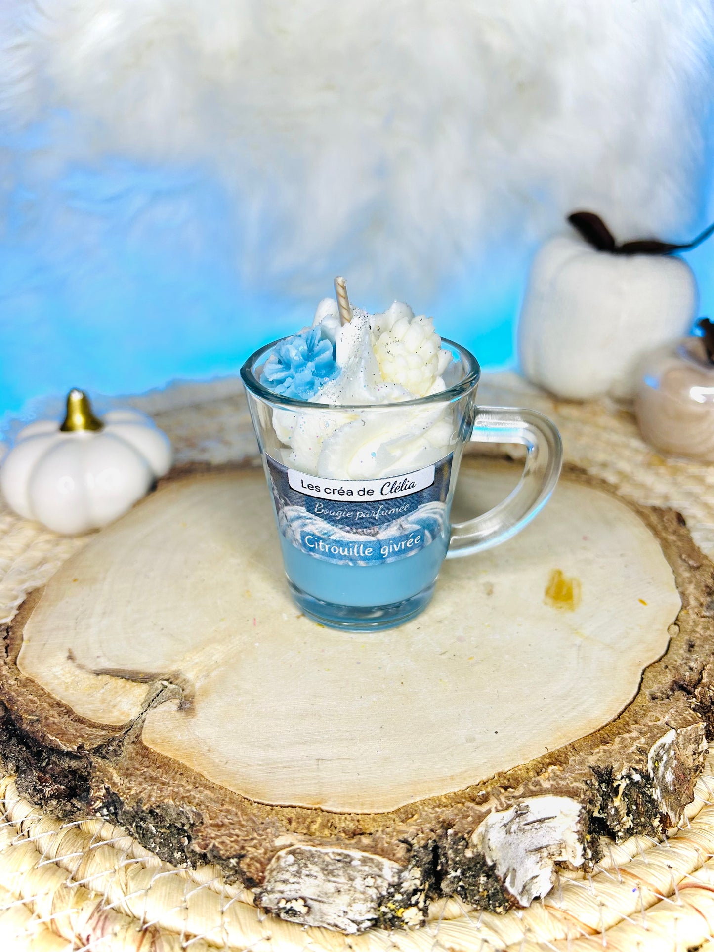 Mini bougie gourmande « Citrouille givrée »