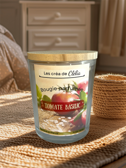 Bougie parfum "Tomate basilic"