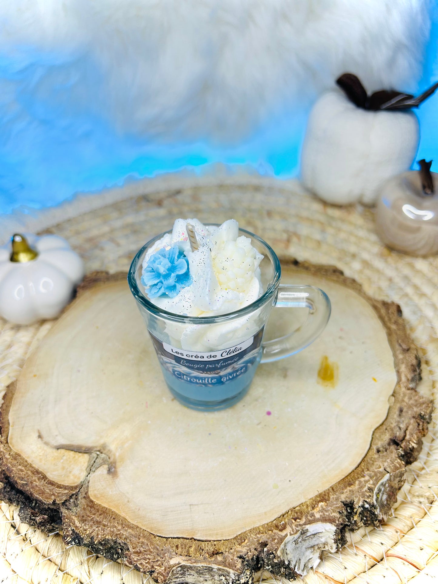 Mini bougie gourmande « Citrouille givrée »