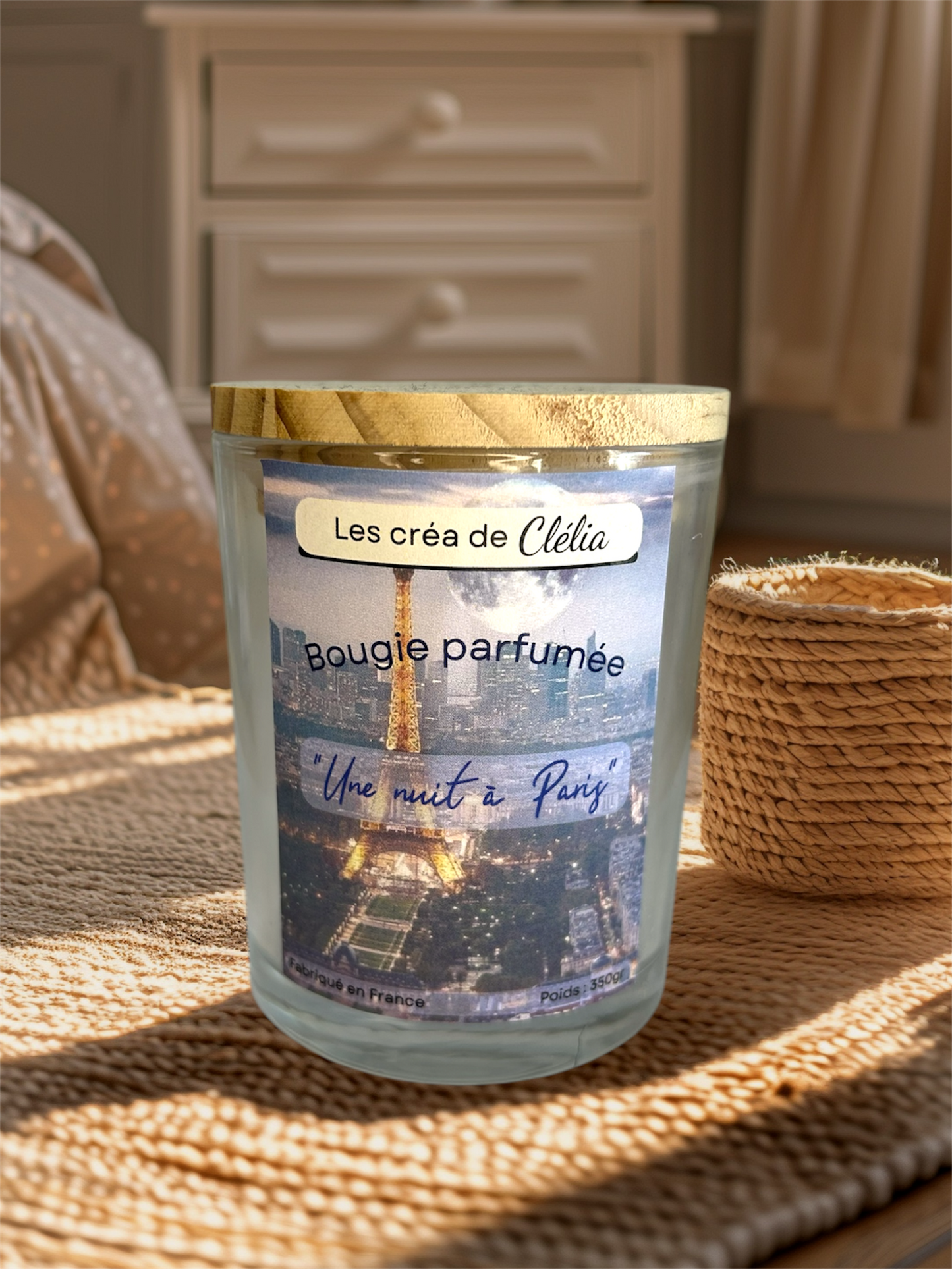Bougie parfum "Une nuit à Paris"