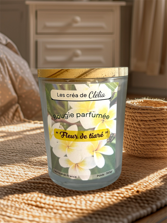 Bougie parfum "Fleur de tiaré"