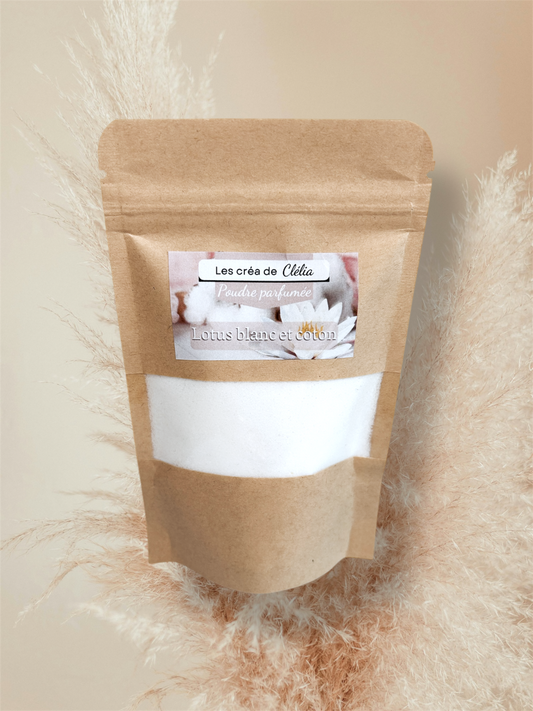 Poudre parfumée "Lotus blanc et coton"