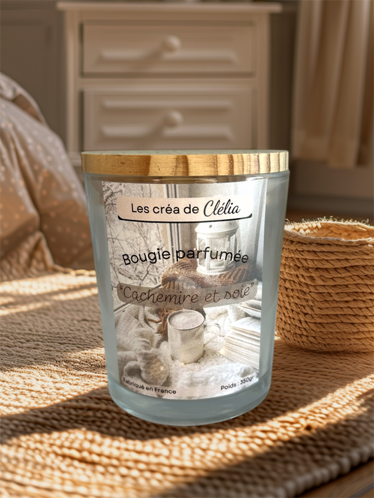 Bougie parfum "Cachemire et soie"