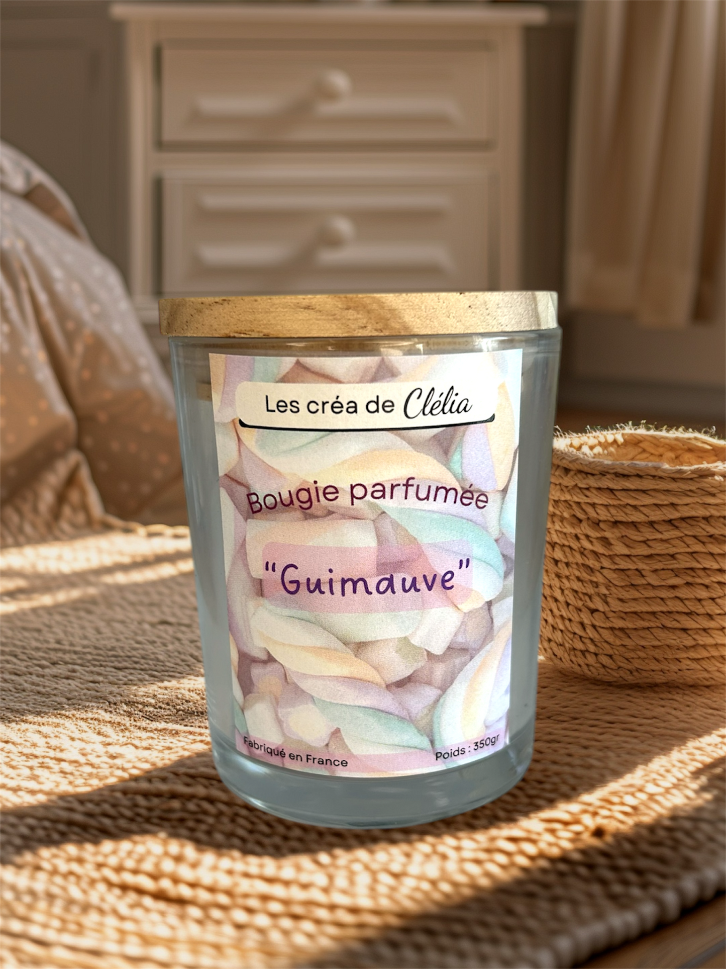 Bougie parfum "Guimauve"
