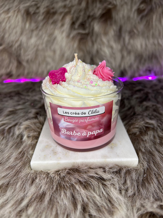 Bougie gourmande "Barbe à Papa"