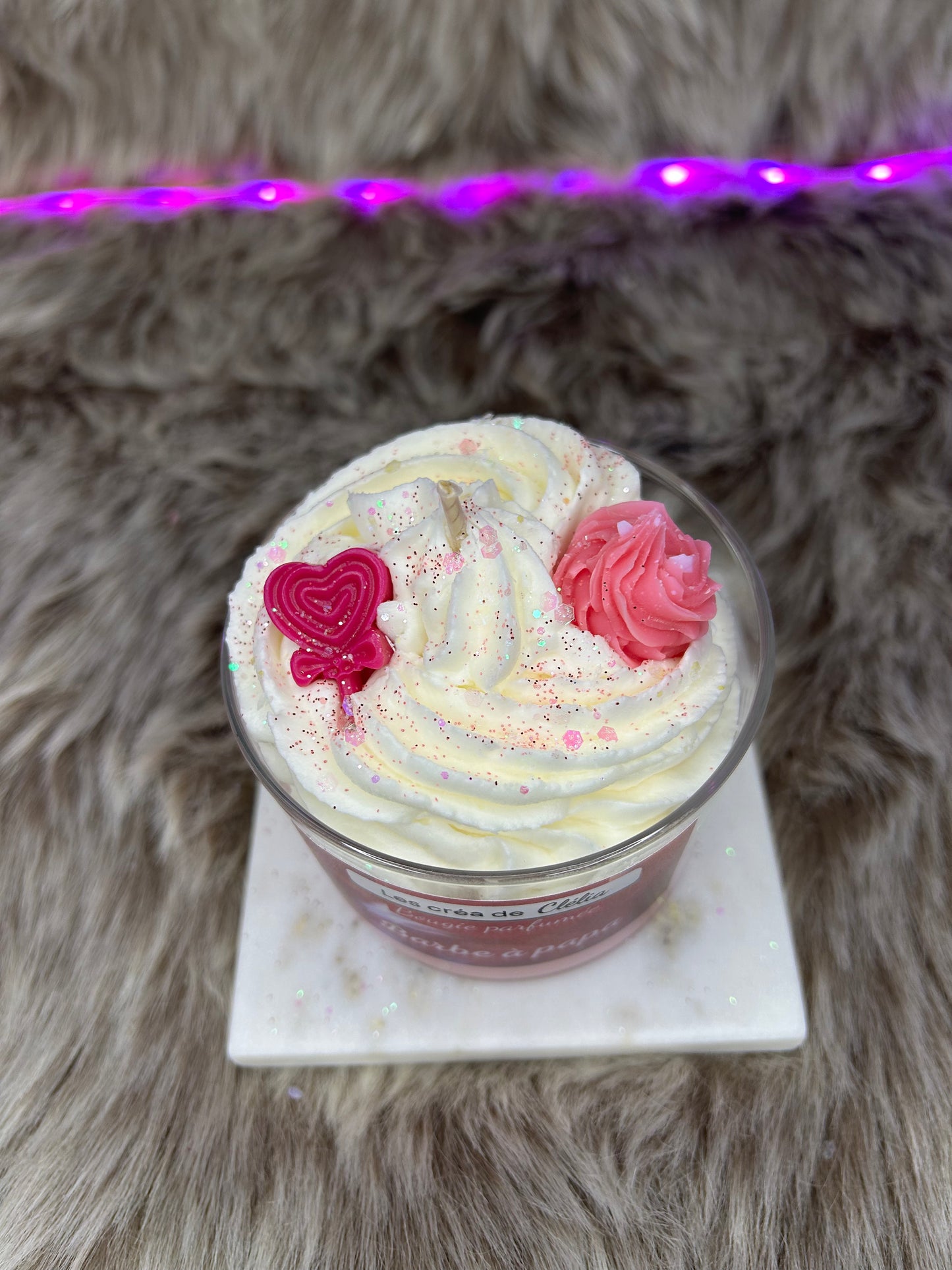 Bougie gourmande "Barbe à Papa"