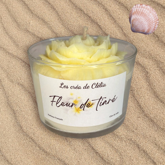 Bougie florale "Fleur de tiaré"