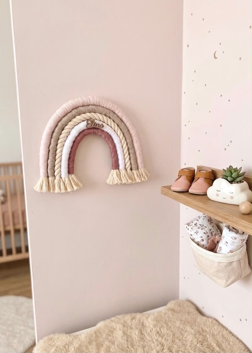 Arc en ciel macramé ~Personnalisable~ 35cm