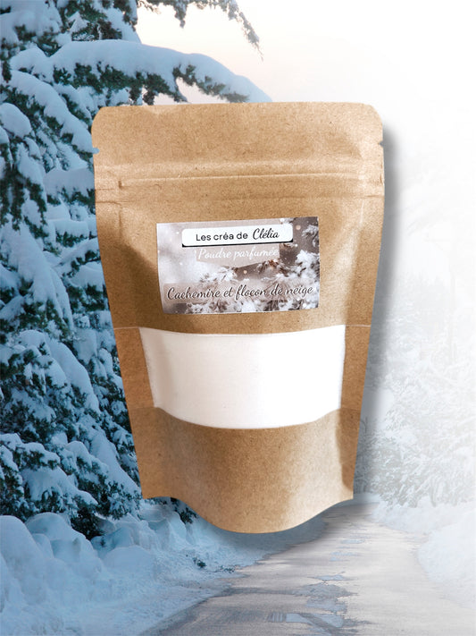 Poudre parfumée "Cachemire et flocon de neige"