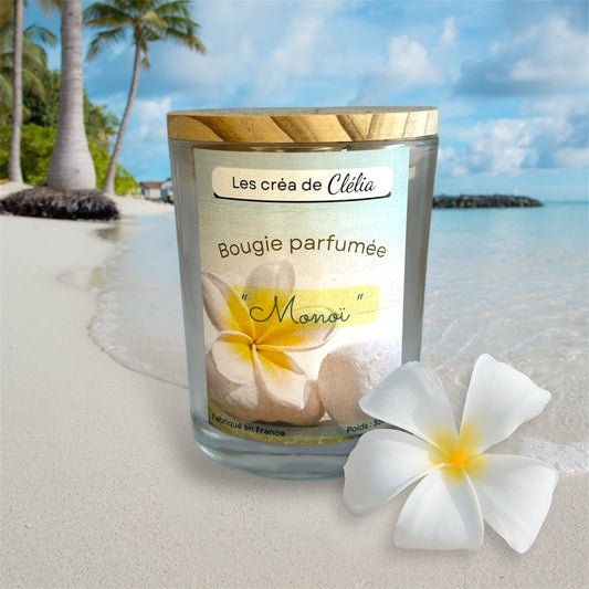 Bougie parfum "Monoï"