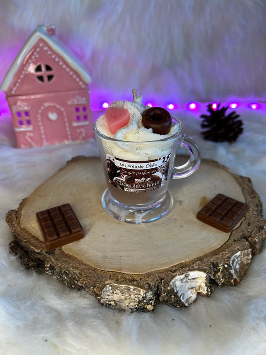 Mini bougie gourmande "Chocolat chaud"