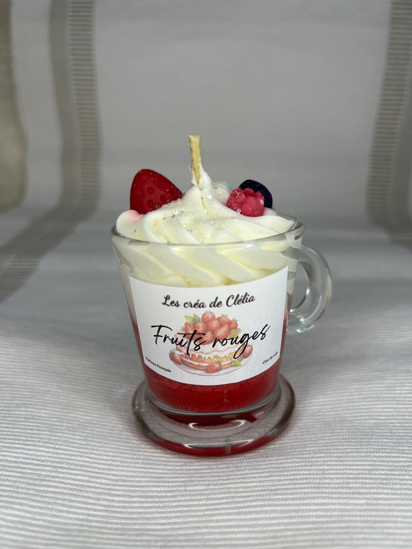 Mini bougie gourmande "Fruits rouges"