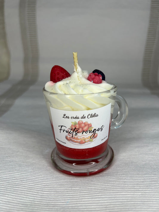 Mini bougie gourmande "Fruits rouges"