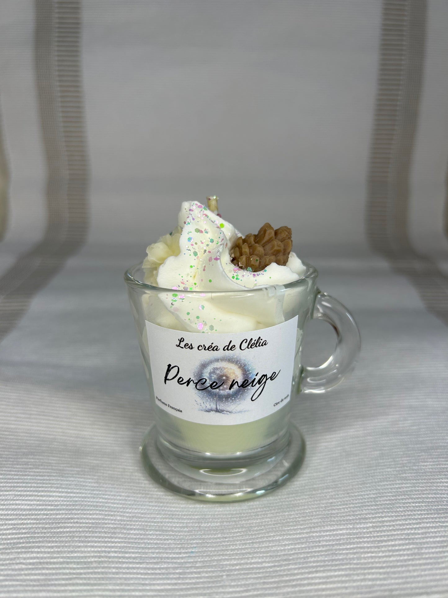 Mini bougie gourmande "Perce neige"