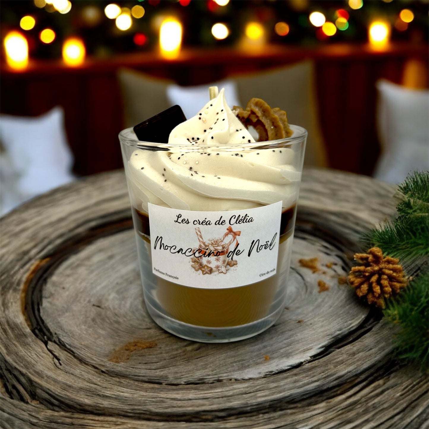 Bougie gourmande "Mocaccino de Noël"