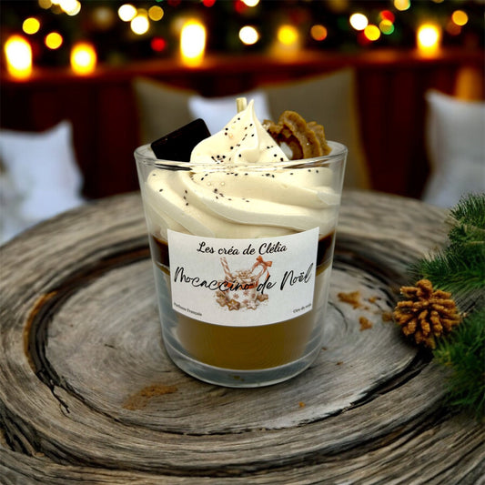 Bougie gourmande "Mocaccino de Noël"