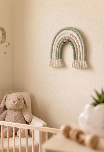 Arc en ciel macramé ~Personnalisable~ 35cm