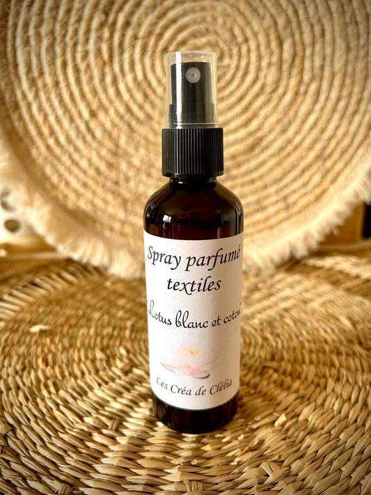 Spray parfumé textiles "Lotus blanc et coton"